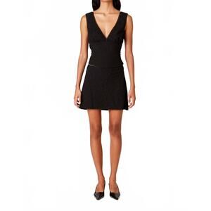 NEW NIA lace detail mini skirt in black